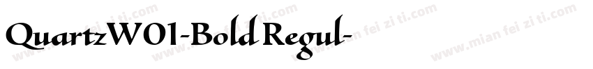QuartzW01-Bold Regul字体转换